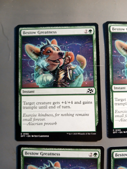 4X - MTG - MAGIC THE GATHERING MTG AETHERDRIFT BESTOW GREATNESS NM/M - Image 5