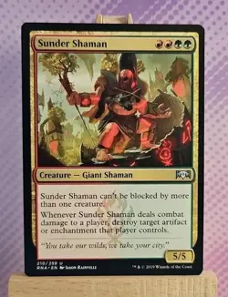 MTG: Sunder Shaman 210/259 - Ravnica Allegiance - NM Condition - Image 1