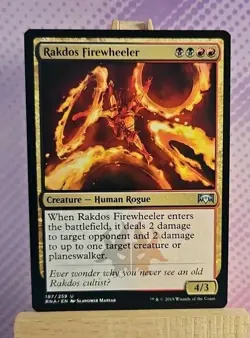 MTG: Rakdos Firewheeler 197/259 - Ravnica Allegiance - NM Condition - Image 1