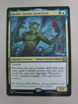 MTG Jackal, Genius Geneticist Marvel's Spider-Man Regular Rare - Image 1