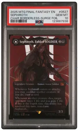 2025 MTG Final Fantasy Sephiroth Surge Foil PSA 10 - Image 1