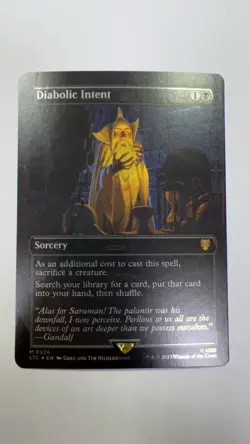 MTG LTC 0526 Diabolic Intent NM EN Borderless FOIL - Image 1