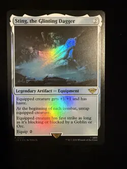 MTG - Sting, the Glinting Dagger 250 foil Near Mint Universes Beyond: LTR - Image 1