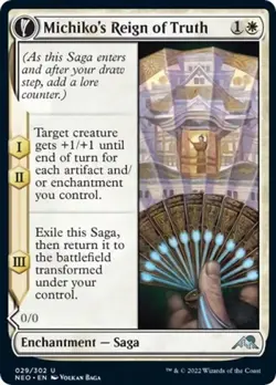 Michiko's Reign of Truth - Near Mint MTG Kamigawa: Neon Dynasty - Image 1