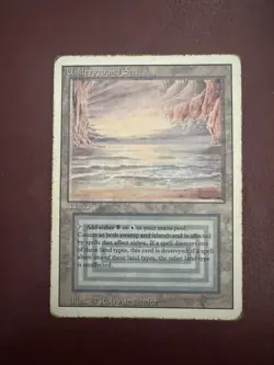 MTG Magic the Gathering Underground Sea Dual Land Revised Edition - Image 1