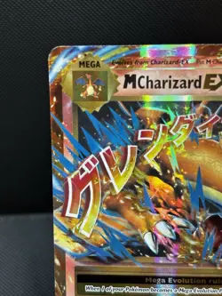 M Charizard EX 13/108 Pokemon XY Evolutions Holo Rare Mega English NM - Image 2