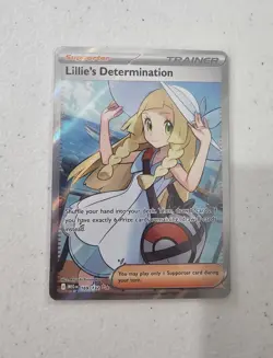 Lillie's Determination (Full Art) 169/132 Ultra Rare Pokemon Mega Evolution - Image 1