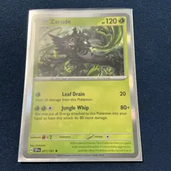 NM Zarude 011/191 SSP EN Holo Rare Pokemon Surging Sparks 2024 - Image 3