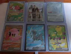 Lot Of 6 Pokemon Cards Japanese AR CHR English Full Art NM - Image 1