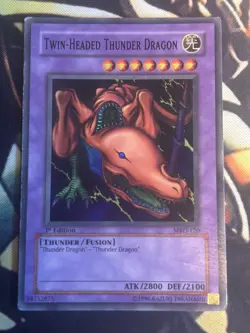 Yugioh: Twin-Headed Thunder Dragon - MRD-120 - Super Rare - 1st Edition - HP - Image 1