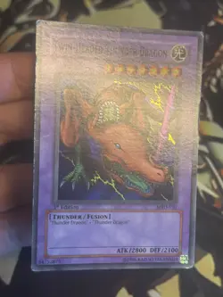 Yugioh: Twin-Headed Thunder Dragon - MRD-120 - Super Rare - 1st Edition - HP - Image 3