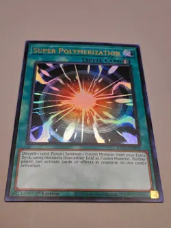 Yugioh! Super Polymerization RA03-EN053 Ultra Rare 1st Edition NM - Image 1