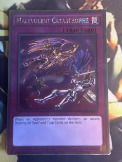 Yugioh: Malevolent Catastrophe - NKRT-EN033 - Platinum Rare - Limited Ed - NM - Image 1