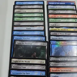MTG Lord of the Rings Lot Of 95 Common, Uncommon, And Rare Cards Nm - Image 2