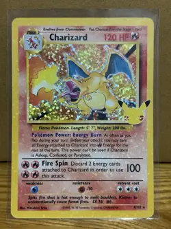 Charizard Holo 4/102 Celebrations Classic Collection Pokemon Card Game - Image 1