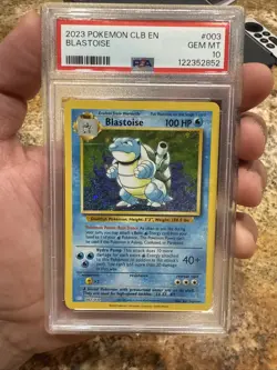 POKEMON PSA 10 2023 Blastoise 003 CLB ENGLISH Trading Card Classic *0559 - Image 1