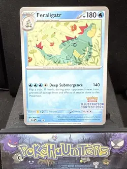 Pokemon Card Feraligatr SVP213 Black Star Promo Illustration Contest 2024 NM - Image 1