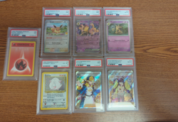 Pokemon 6 Card Lot PSA Graded 6-9 1999-2023-2025 - Image 1