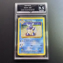 GET GRADED 9.5 MINT+ Wartortle 002/034 Holo CLB EN Pokemon Card (40) - Image 1
