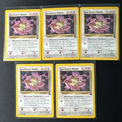 Team Rocket's Meowth Promo 18 Pokemon 5 Card Lot - Image 1