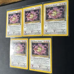 Team Rocket's Meowth Promo 18 Pokemon 5 Card Lot - Image 2