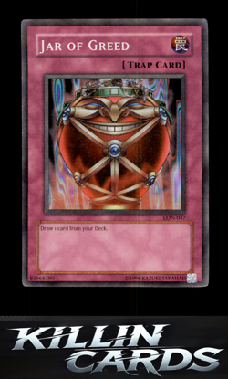 Jar of Greed LON-047 Super Rare Labyrinth of Nightmare YuGiOh Card NM - Image 1