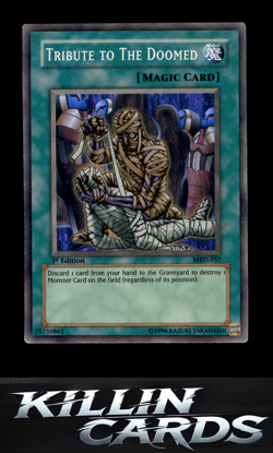 1st Edition Tribute to The Doomed MRD-057 Super Rare Metal Raiders YuGiOh Card L - Image 1