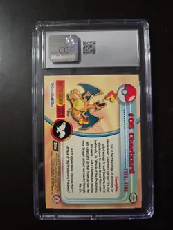 Charizard Topps Series 1 Second Print 1999 CGC 6.5 EX-NM Pokemon Card - Image 2
