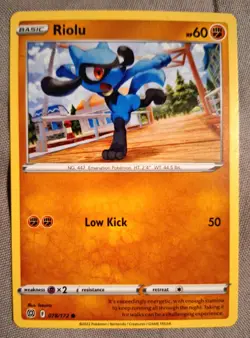 Pokemon Cards: Riolu 78/172 Common Regular | S&S: Brilliant Stars - Pokemon TCG - Image 1