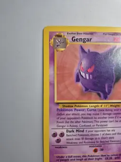 Pokemon Gengar TCG Card 20/62 Fossil Rare Non-Holo Unlimited - Image 4
