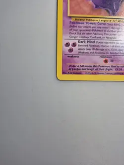 Pokemon Gengar TCG Card 20/62 Fossil Rare Non-Holo Unlimited - Image 5