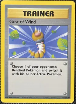 Gust of Wind 093/102 Base Set Regular - Pokemon Card - Image 1