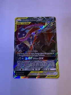 Pokemon Unbroken Bonds Greninja & Zoroark GX 107/214 Ultra Rare SM Holo Card LP - Image 1