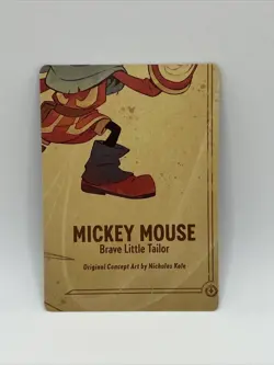 Disney Lorcana TCG MICKEY MOUSE Brave Little Tailor 4 Card Puzzle Token Inserts - Image 1