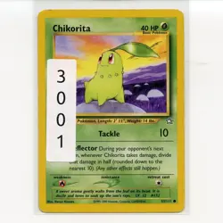 Pokemon TCG Chikorita 53/111 WotC Neo Genesis Unlimited Regular Card EN-LP 2000 - Image 3