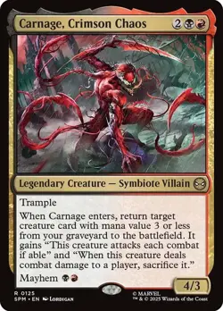 Carnage, Crimson Chaos [Marvel's Spider-Man] MTG - Image 1