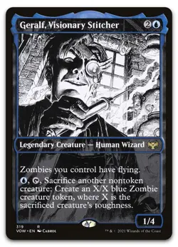 Geralf, Visionary Stitcher (Showcase) #319 (NM) Crimson Vow VOW Magic MTG - Image 1