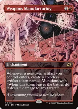 1 x Weapons Manufacturing - Borderless - Edge of Eternities - LP - MTG - Image 1