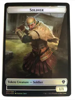 MTG Dominaria United Soldier / Ornithopter Token Foil 004/022 NM - Image 1