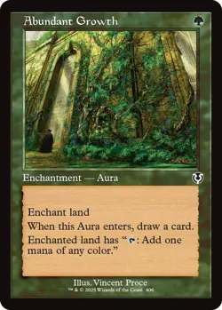 Abundant Growth Retro Frame 406 MTG Innistrad Remastered Common NP - Image 1