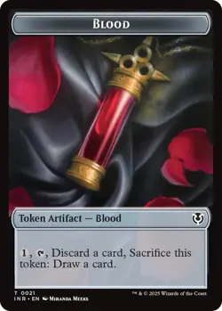 Blood / Vampire 0007 Double-Sided Token 21 / 7 MTG Innistrad Remastered NP - Image 1