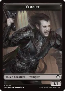 Blood / Vampire 0007 Double-Sided Token 21 / 7 MTG Innistrad Remastered NP - Image 2