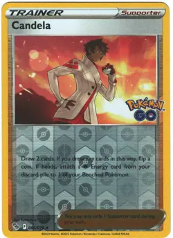 Candela 65/78 Pokemon GO Reverse Holo Uncommon Pokemon TCG - Image 1