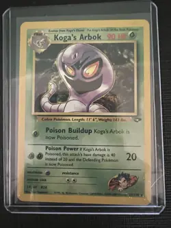 Koga's Arbok 25/132 Gym Challenge Unlimited Rare Pokemon TCG - MP - Image 1