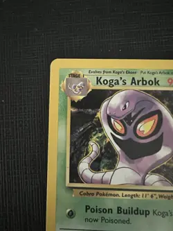 Koga's Arbok 25/132 Gym Challenge Unlimited Rare Pokemon TCG - MP - Image 4