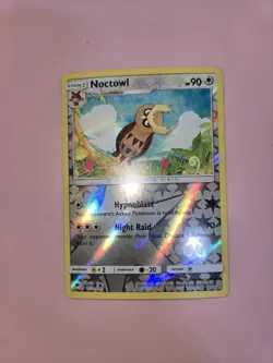Pokemon TCG Noctowl - 107/147 - Uncommon - Reverse Holo LP Burning Shadows - Image 1