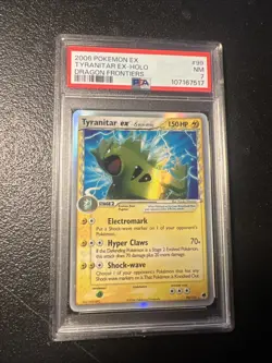 Pokemon Tyranitar EX Dragon Frontiers Ultra Rare #99 PSA 7 - Image 1