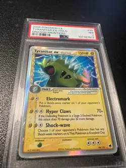 Pokemon Tyranitar EX Dragon Frontiers Ultra Rare #99 PSA 7 - Image 2