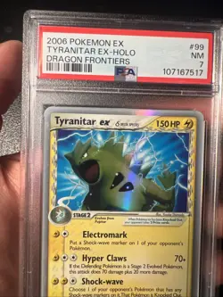 Pokemon Tyranitar EX Dragon Frontiers Ultra Rare #99 PSA 7 - Image 3