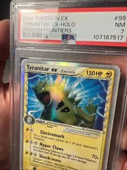 Pokemon Tyranitar EX Dragon Frontiers Ultra Rare #99 PSA 7 - Image 4